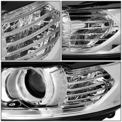 FAROS 13-16 FORD FUSION - PROJECTOR - OE STYLE - H11 LOW BEAM / H7 HIGH BEAM - CHROME HOUSING / CLEAR CORNER