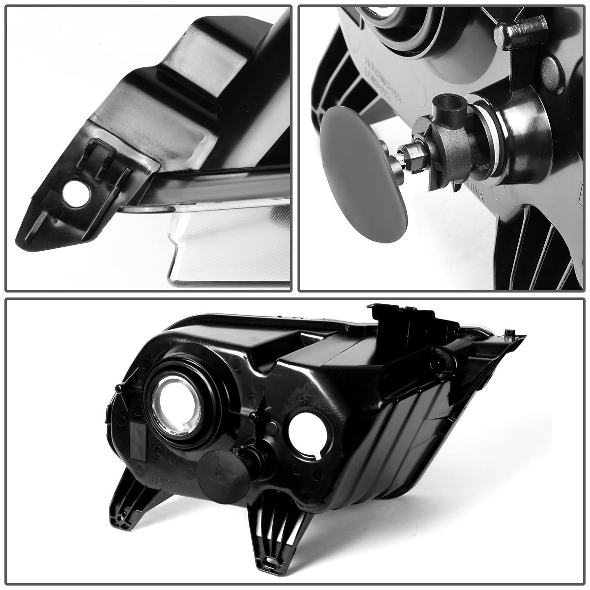 FAROS 10-14 FORD MUSTANG 2-DOOR - H13 LOW BEAM / HIGH BEAM - BLACK HOUSING / AMBER CORNER