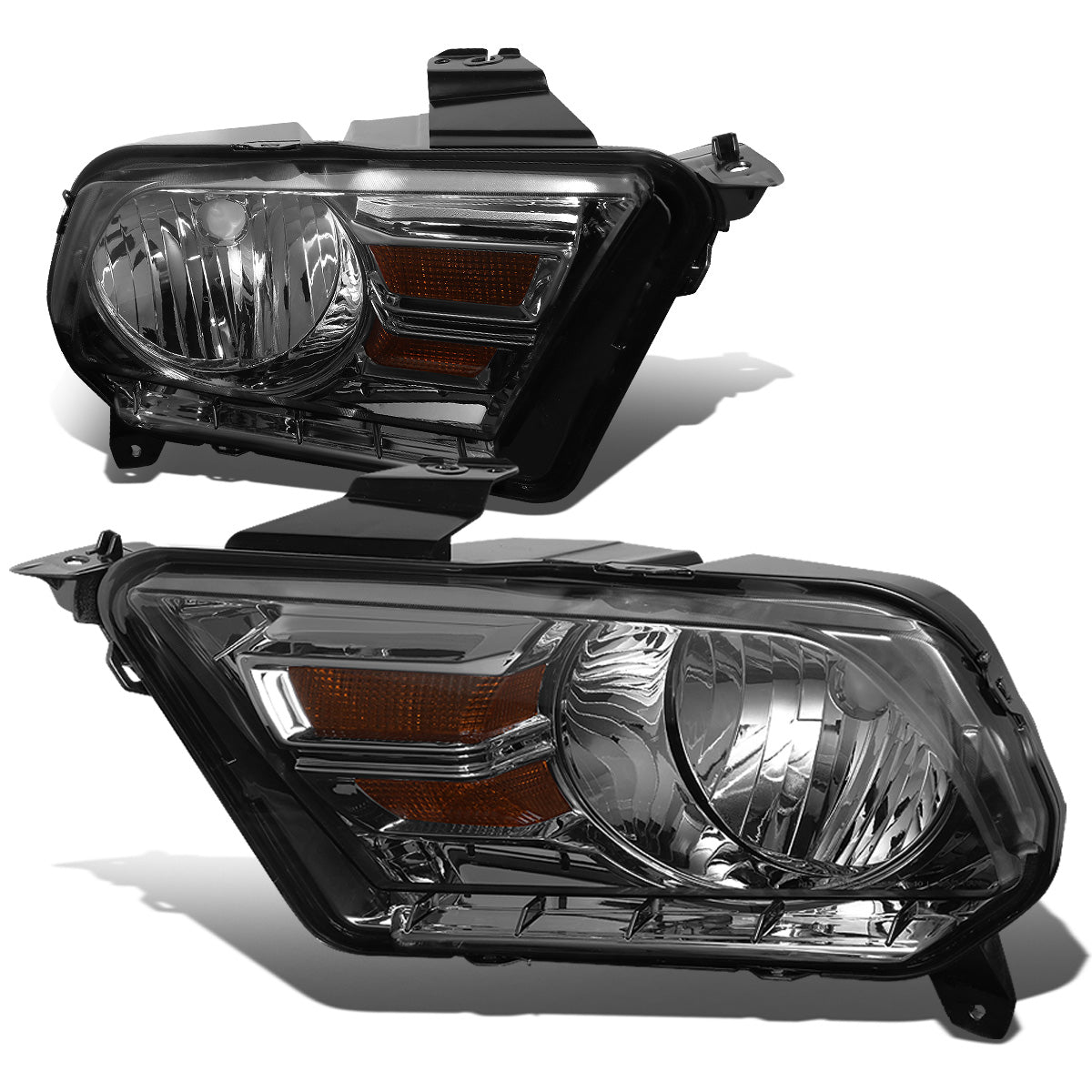 FAROS 10-14 FORD MUSTANG 2-DOOR - H13 LOW BEAM / HIGH BEAM - SMOKE HOUSING / AMBER CORNER