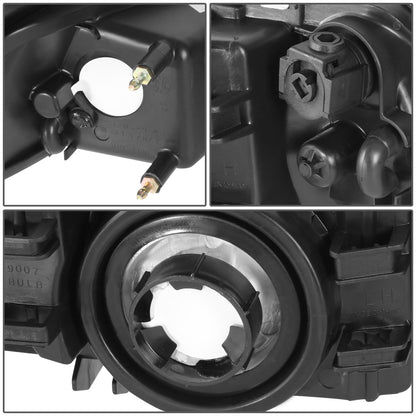 FAROS 99-04 FORD MUSTANG 2-DOOR - H13 LOW BEAM / HIGH BEAM - BLACK HOUSING / CLEAR CORNER