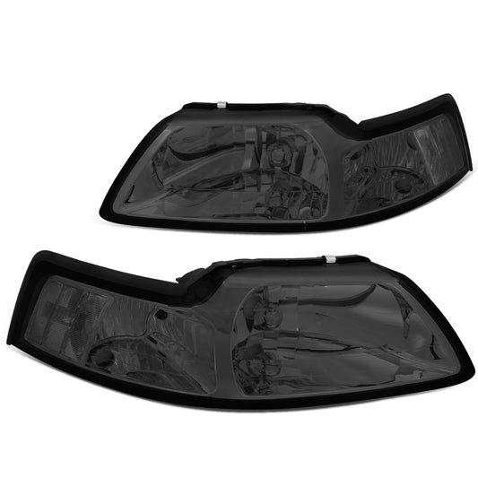 FAROS 99-04 FORD MUSTANG 2-DOOR - H13 LOW BEAM / HIGH BEAM - SMOKE HOUSING / CLEAR CORNER