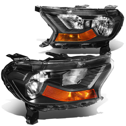 FAROS 19-23 FORD RANGER XL, XLT - FITS HALOGEN HEADLIGHT MODELS ONLY - BLACK HOUSING / AMBER CORNER