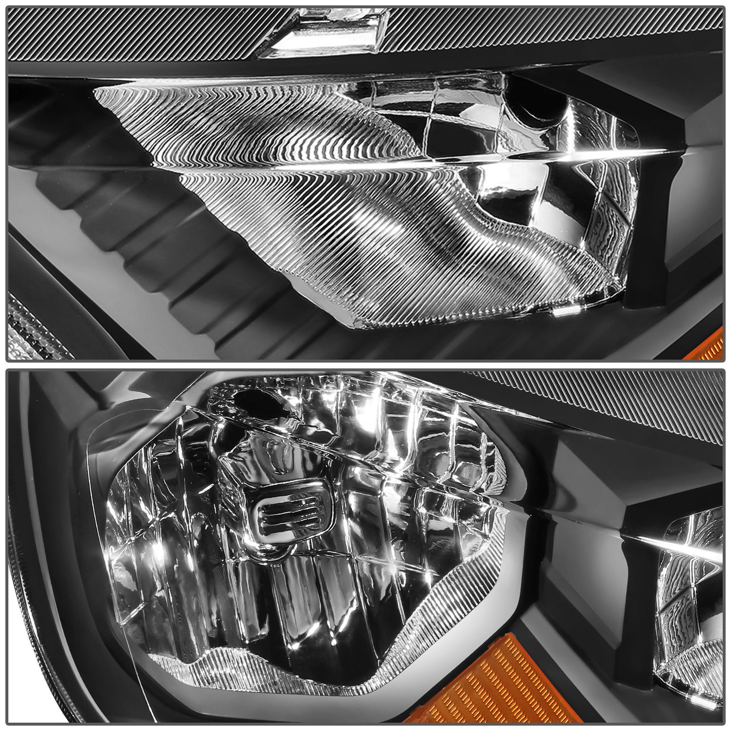 FAROS 19-23 FORD RANGER XL, XLT - FITS HALOGEN HEADLIGHT MODELS ONLY - BLACK HOUSING / AMBER CORNER