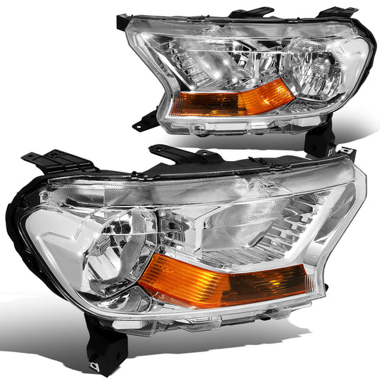 FAROS 19-23 FORD RANGER XL, XLT - FITS HALOGEN HEADLIGHT MODELS ONLY - CHROME HOUSING / AMBER CORNER