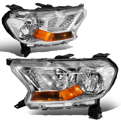 FAROS 19-23 FORD RANGER XL, XLT - FITS HALOGEN HEADLIGHT MODELS ONLY - CHROME HOUSING / AMBER CORNER