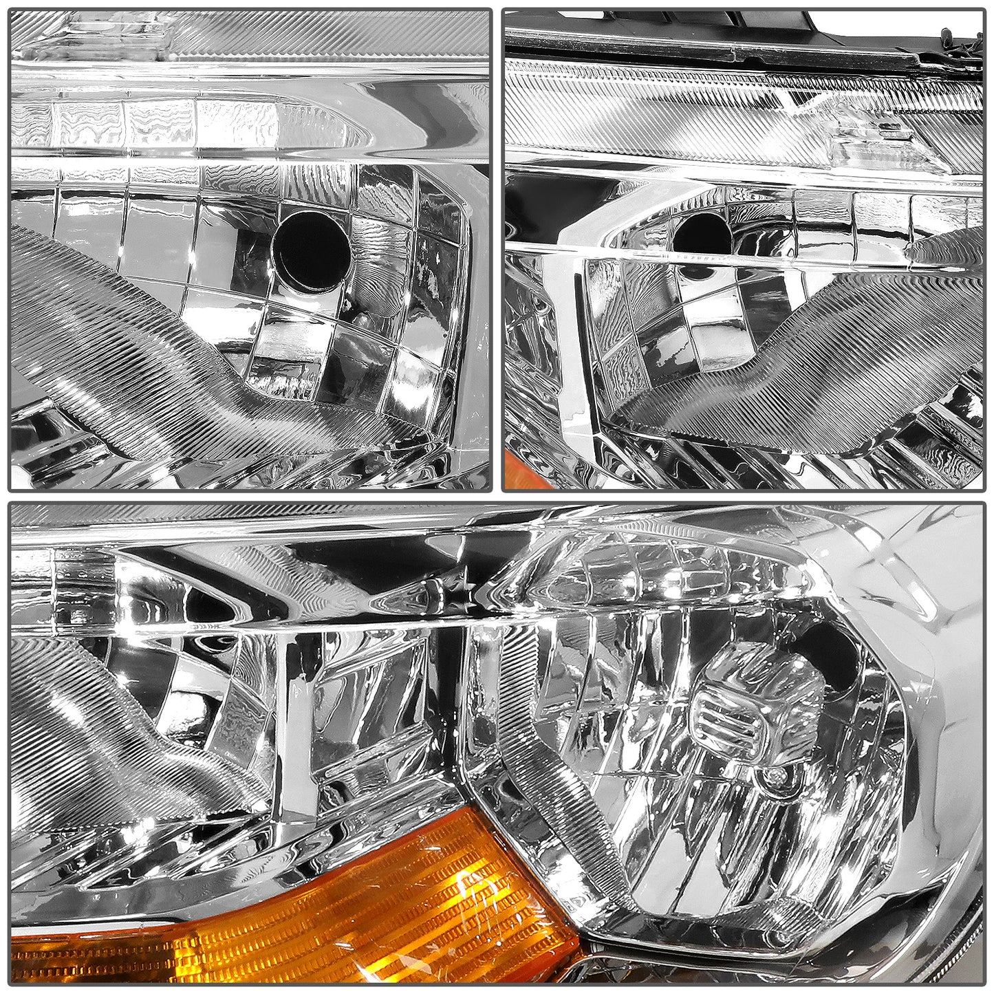 FAROS 19-23 FORD RANGER XL, XLT - FITS HALOGEN HEADLIGHT MODELS ONLY - CHROME HOUSING / AMBER CORNER
