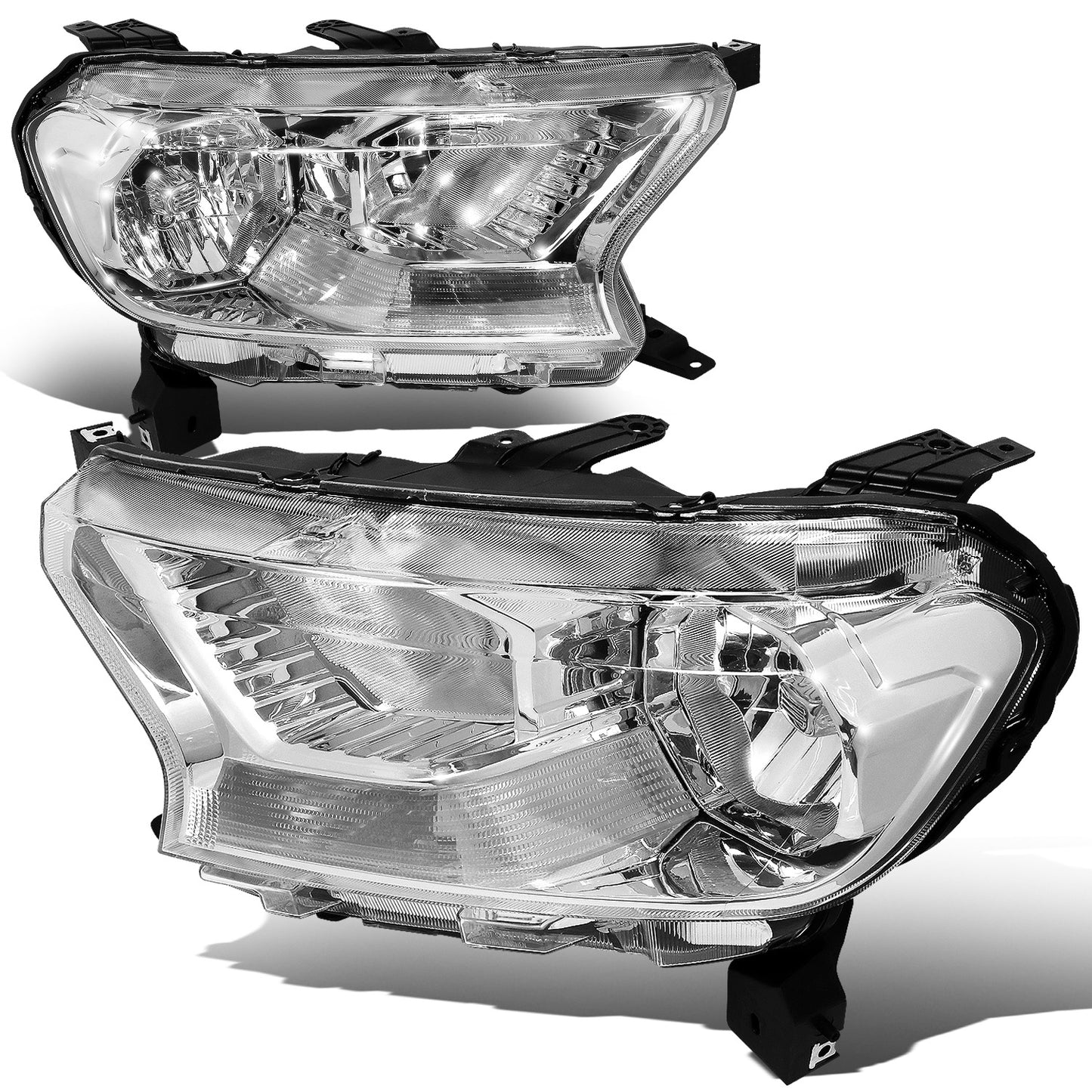 FAROS 19-23 FORD RANGER XL, XLT - FITS HALOGEN HEADLIGHT MODELS ONLY - CHROME HOUSING / CLEAR CORNER
