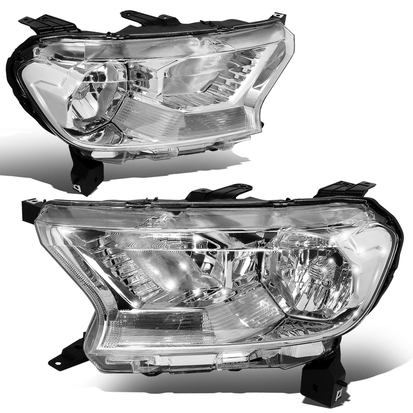 FAROS 19-23 FORD RANGER XL, XLT - FITS HALOGEN HEADLIGHT MODELS ONLY - CHROME HOUSING / CLEAR CORNER