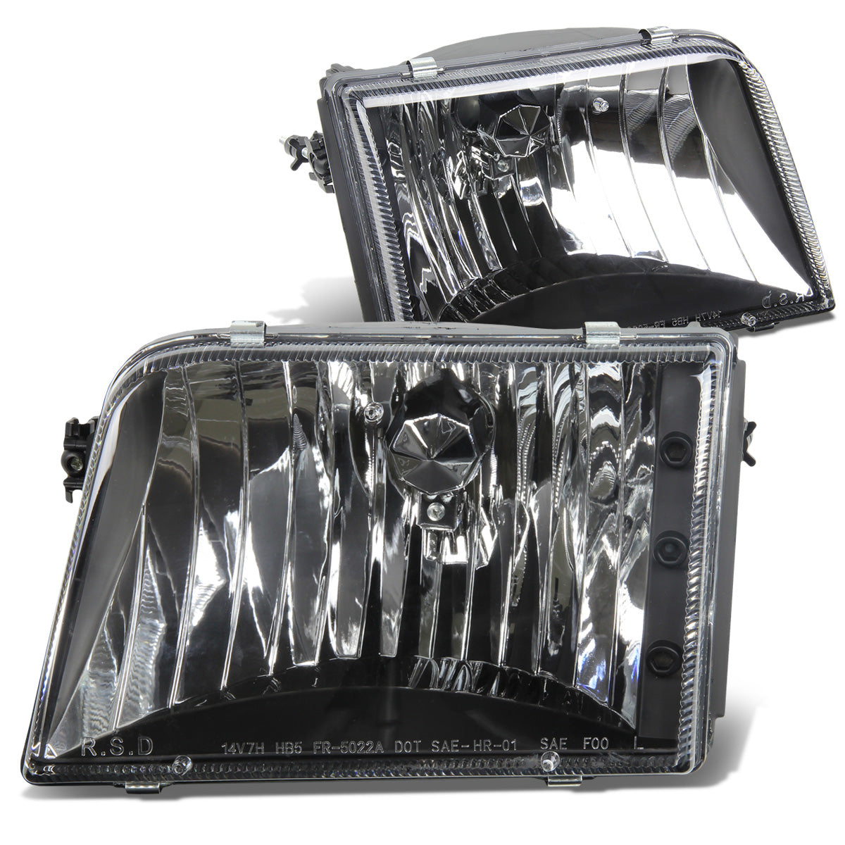 FAROS 93-97 FORD RANGER 2-DOOR - 9007 LOW BEAM / HIGH BEAM - BLACK HOUSING