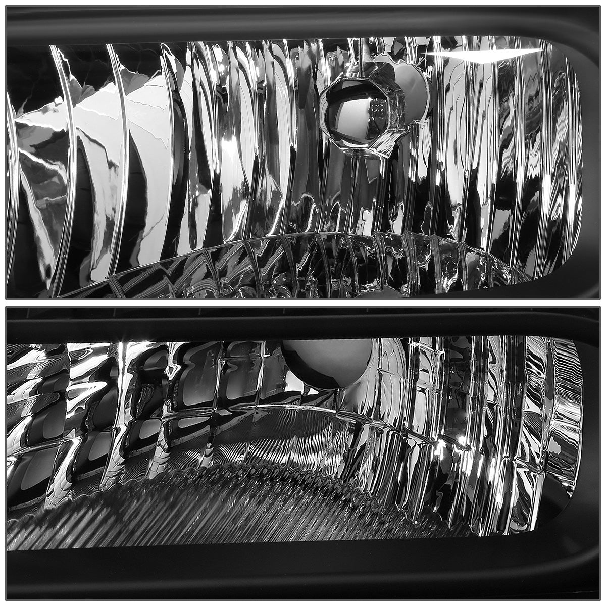 FAROS 05-07 FORD F-250, F-350, F-450, F-550 2/4-DOOR SUPER DUTY - H13 LOW BEAM / HIGH BEAM - BLACK HOUSING / CLEAR CORNER