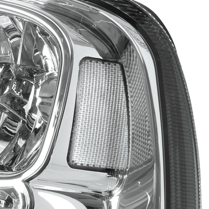 FAROS 05-07 FORD F-250, F-350, F-450, F-550 2/4-DOOR SUPER DUTY - H13 LOW BEAM / HIGH BEAM - CHROME HOUSING / CLEAR CORNER