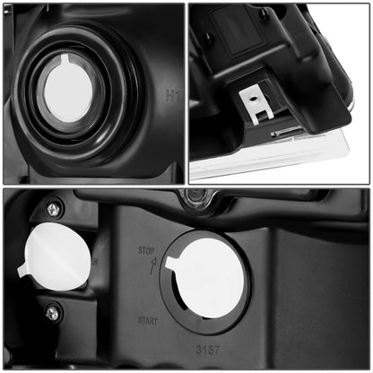 FAROS 05-07 FORD F-250, F-350, F-450, F-550 2/4-DOOR SUPER DUTY - H13 LOW BEAM / HIGH BEAM - CHROME HOUSING / CLEAR CORNER