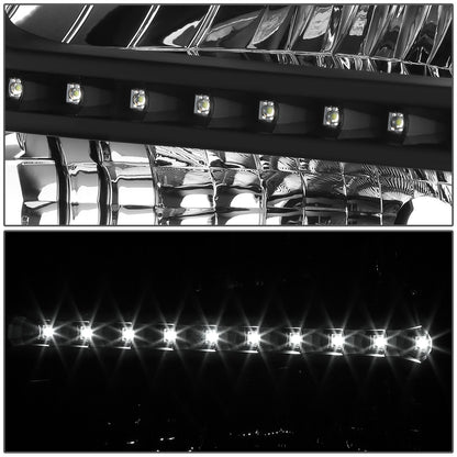 FAROS 05-07 FORD F-250, F-350, F-450, F-550 2/4-DOOR SUPER DUTY - H13 LOW BEAM / HIGH BEAM - LED - BLACK HOUSING / CLEAR CORNER