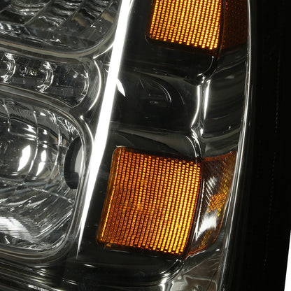FAROS 05-07 FORD F-250, F-350, F-450, F-550 2/4-DOOR SUPER DUTY - H13 LOW BEAM / HIGH BEAM - LED - SMOKE HOUSING / AMBER CORNER