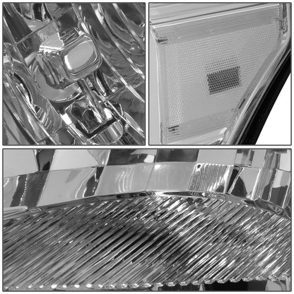 FAROS 11-16 FORD F-250, F-350, F-450, F-550 - SUPER DUTY 2/4-DOOR - H13 LOW BEAM / HIGH BEAM - CHROME HOUSING / CLEAR CORNER