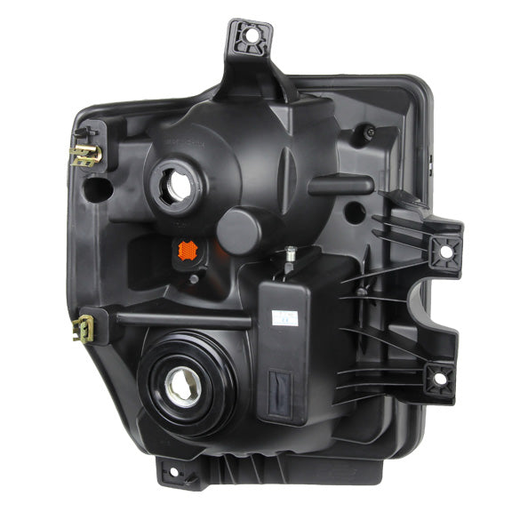 FAROS 08-10 FORD F-250, F-350, F-450, F-550 - SUPER DUTY 2/4-DOOR - H13 LOW BEAM / HIGH BEAM - BLACK HOUSING / AMBER CORNER