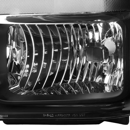 FAROS 08-10 FORD F-250, F-350, F-450, F-550 - SUPER DUTY 2/4-DOOR - H13 LOW BEAM / HIGH BEAM - BLACK HOUSING / CLEAR CORNER