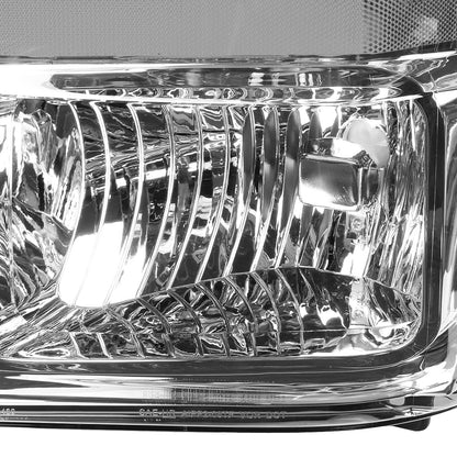 FAROS 08-10 FORD F-250, F-350, F-450, F-550 - SUPER DUTY 2/4-DOOR - H13 LOW BEAM / HIGH BEAM - CHROME HOUSING / CLEAR CORNER