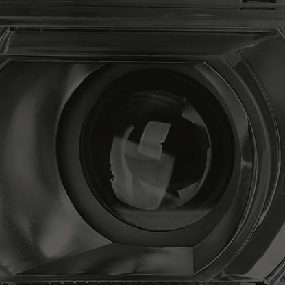 FAROS 14-15 GMC SIERRA 1500 / 15-17 GMC SIERRA 2500HD, 3500HD - FITS HALOGEN HEADLIGHT MODELS ONLY - PROJECTOR - H7 LOW BEAM / HIGH BEAM - SMOKE HOUSING / CLEAR CORNER