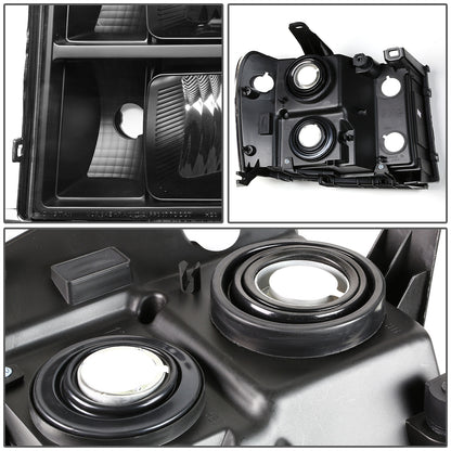 FAROS 07-13 GMC SIERRA 1500 / 07-14 GMC SIERRA 2500, 3500 2/4-DOOR - H11 LOW BEAM / 9005 HIGH BEAM - BLACK HOUSING / AMBER CORNER