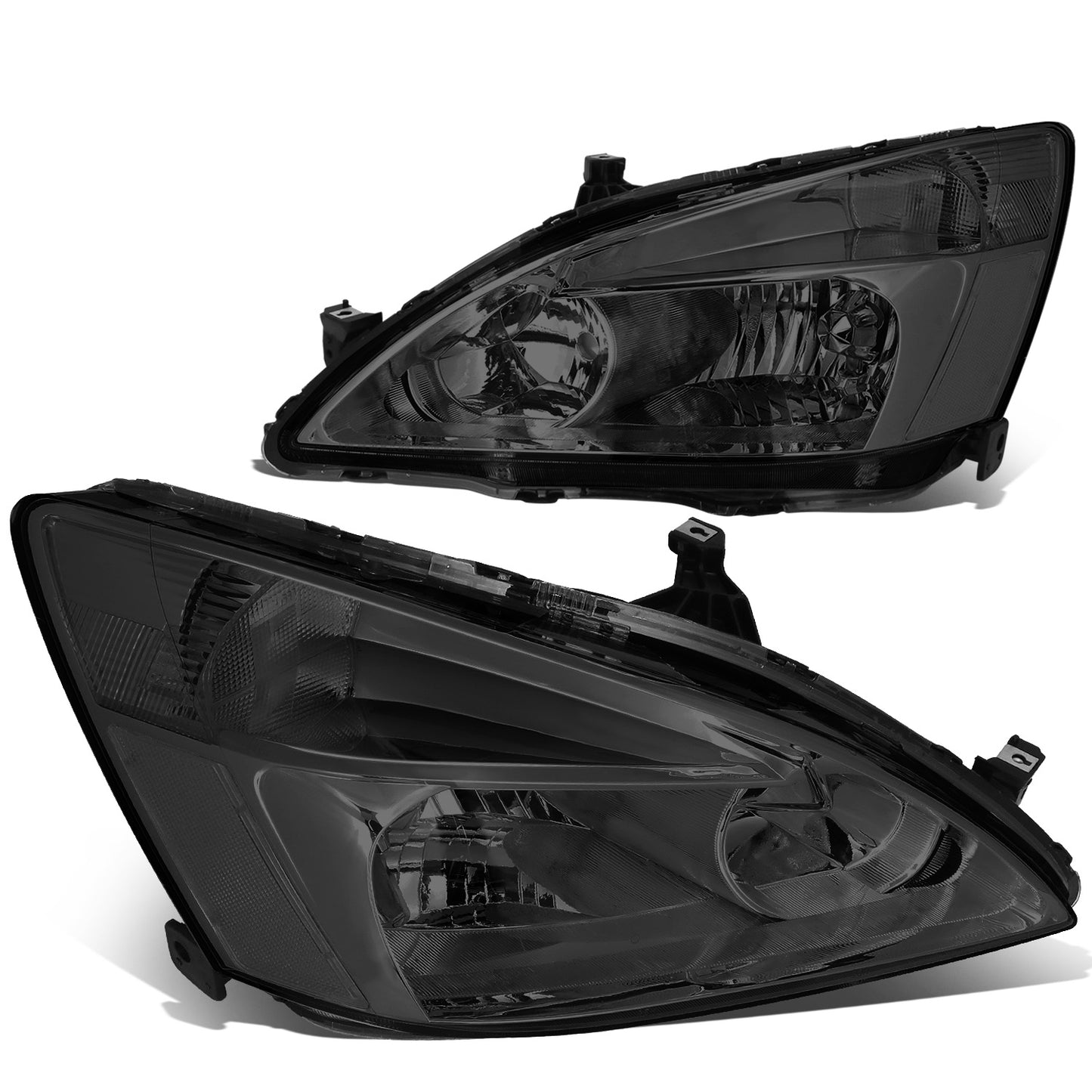 FAROS 03-07 HONDA ACCORD 2/4-DOOR - 9006 LOW BEAM / 9005 HIGH BEAM - SMOKE HOUSING / CLEAR CORNER