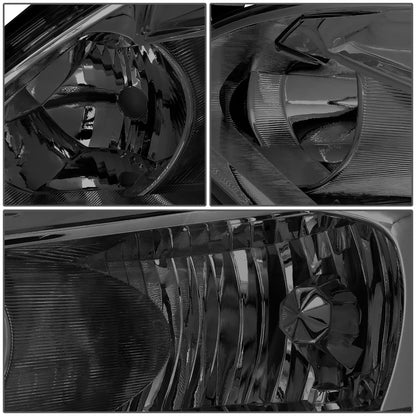 FAROS 03-07 HONDA ACCORD 2/4-DOOR - 9006 LOW BEAM / 9005 HIGH BEAM - SMOKE HOUSING / CLEAR CORNER