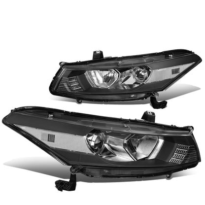 FAROS 08-12 HONDA ACCORD 2-DR COUPE - PROJECTOR - 9005 HIGH BEAM / H11 LOW BEAM - BLACK HOUSING / CLEAR CORNER