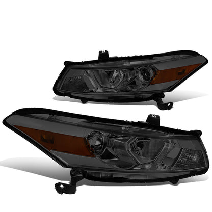 FAROS 08-12 HONDA ACCORD 2-DR COUPE - PROJECTOR - 9005 HIGH BEAM / H11 LOW BEAM - SMOKE HOUSING / AMBER CORNER