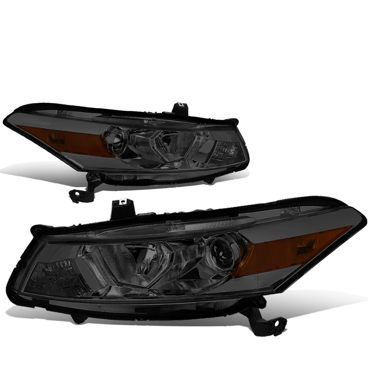 FAROS 08-12 HONDA ACCORD 2-DR COUPE - PROJECTOR - 9005 HIGH BEAM / H11 LOW BEAM - SMOKE HOUSING / AMBER CORNER