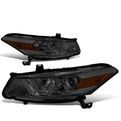 FAROS 08-12 HONDA ACCORD 2-DR COUPE - PROJECTOR - 9005 HIGH BEAM / H11 LOW BEAM - SMOKE HOUSING / AMBER CORNER
