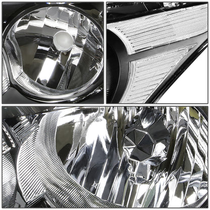 FAROS 08-12 HONDA ACCORD 4-DOOR - 9006 LOW BEAM / 9005 HIGH BEAM - BLACK HOUSING / CLEAR CORNER