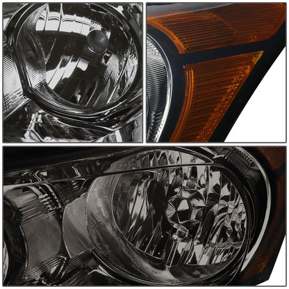 FAROS 08-12 HONDA ACCORD 4-DOOR - 9006 LOW BEAM / 9005 HIGH BEAM - SMOKE HOUSING / AMBER CORNER