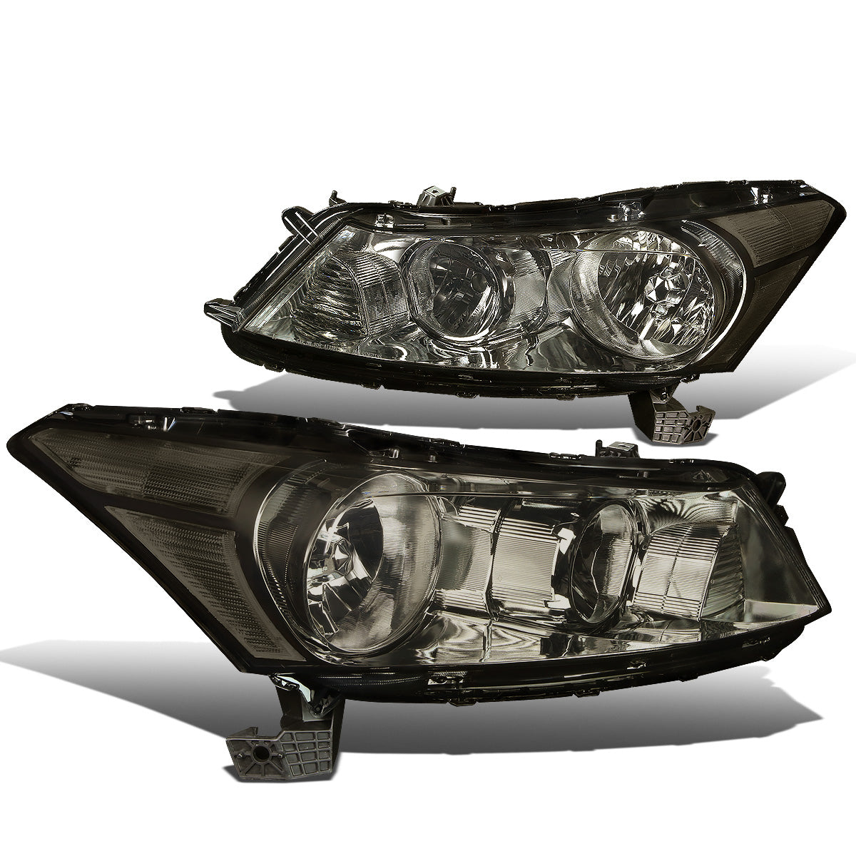 FAROS 08-12 HONDA ACCORD 4-DOOR - 9006 LOW BEAM / 9005 HIGH BEAM - SMOKE HOUSING / CLEAR CORNER