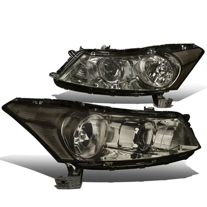 FAROS 08-12 HONDA ACCORD 4-DOOR - 9006 LOW BEAM / 9005 HIGH BEAM - SMOKE HOUSING / CLEAR CORNER
