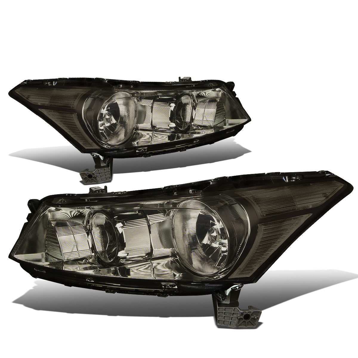 FAROS 08-12 HONDA ACCORD 4-DOOR - 9006 LOW BEAM / 9005 HIGH BEAM - SMOKE HOUSING / CLEAR CORNER