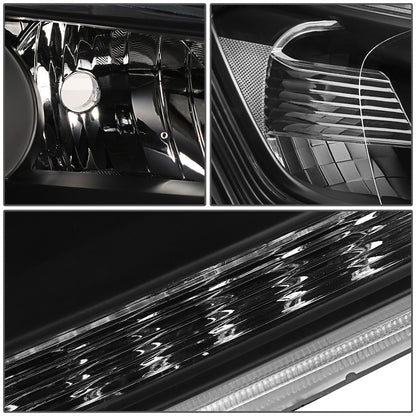 FAROS 13-15 HONDA ACCORD 4-DOOR - PROJECTOR - H11 LOW BEAM / 9005 HIGH BEAM - BLACK HOUSING / CLEAR CORNER