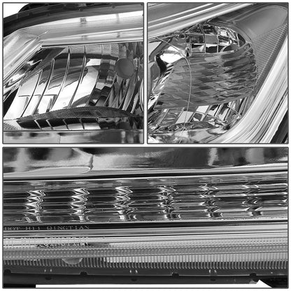 FAROS 13-15 HONDA ACCORD 4-DOOR - PROJECTOR - H11 LOW BEAM / 9005 HIGH BEAM - CHROME HOUSING / CLEAR CORNER