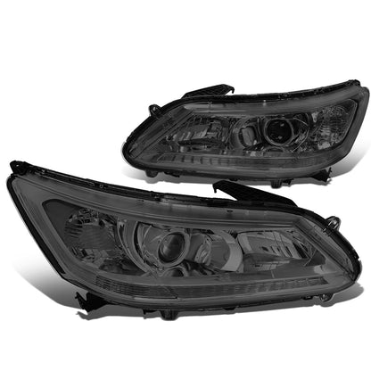 FAROS 13-15 HONDA ACCORD 4-DOOR - PROJECTOR - H11 LOW BEAM / 9005 HIGH BEAM - SMOKE HOUSING / CLEAR CORNER