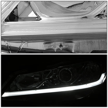 FAROS 16-17 HONDA ACCORD SEDAN - FITS EX, EX-L, SE SPORT MODELS WITH HALOGEN HEADLIGHTS & LED DRL - PROJECTOR - H11 LOW / 9005 HIGH / 7444NA SIGNAL - CHROME HOUSING / AMBER CORNER