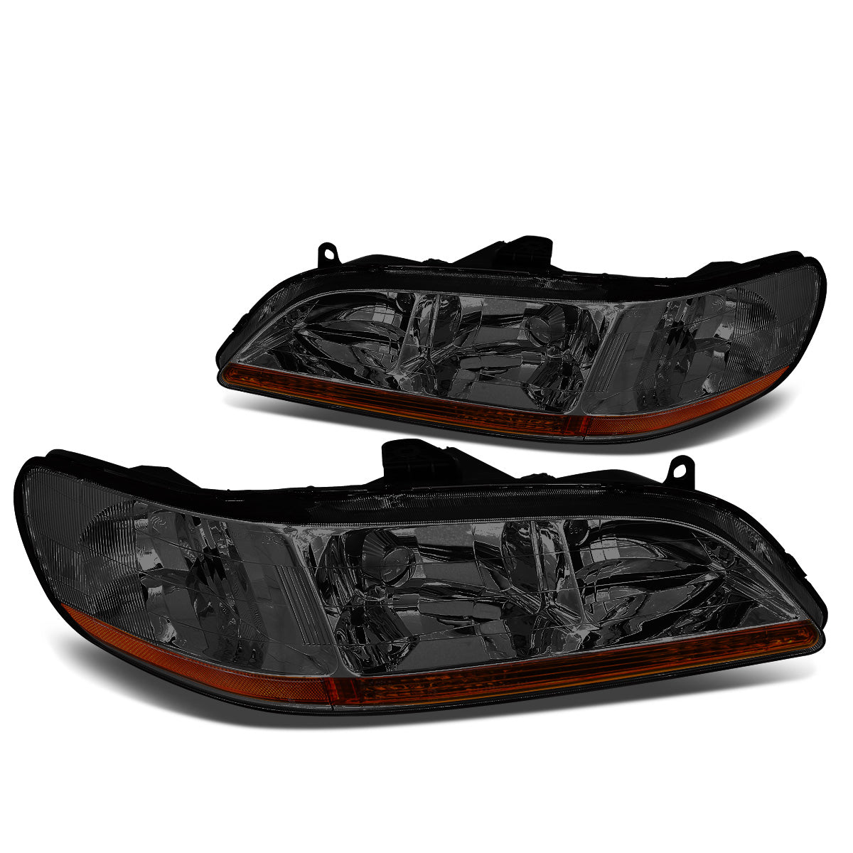 FAROS 98-02 HONDA ACCORD 2/4-DOOR - 9006 LOW BEAM / 9005 HIGH BEAM - SMOKE HOUSING / AMBER CORNER