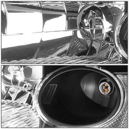 FAROS 01-03 HONDA CIVIC 2/4-DOOR - H4 LOW BEAM / HIGH BEAM - BLACK HOUSING / CLEAR CORNER