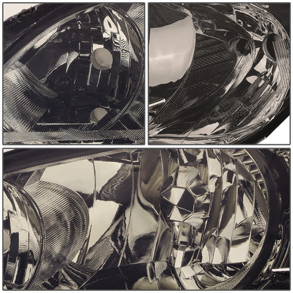 FAROS 04-05 HONDA CIVIC 2/4-DOOR - DOES NOT FIT CIVIC SI 3-DOOR MODELS - OE STYLE - 9006 LOW BEAM / 9005 HIGH BEAM - SMOKE HOUSING / AMBER CORNER