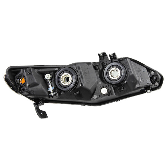 FAROS 06-09 HONDA CIVIC 4-DOOR - 9006 LOW BEAM / 9005 HIGH BEAM - BLACK HOUSING / AMBER CORNER