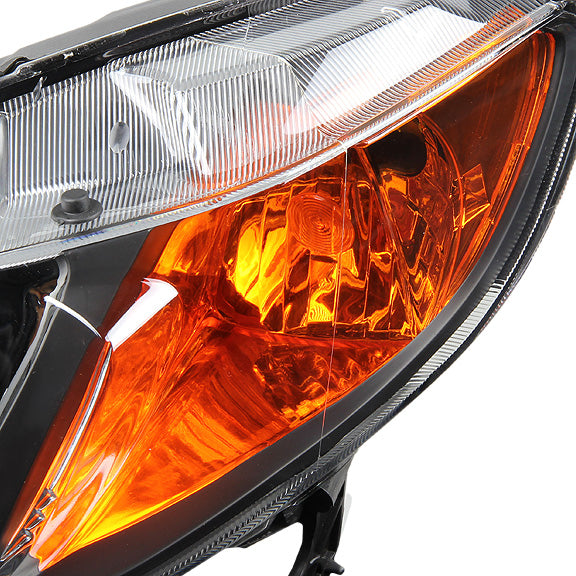 FAROS 06-09 HONDA CIVIC 4-DOOR - 9006 LOW BEAM / 9005 HIGH BEAM - BLACK HOUSING / AMBER CORNER