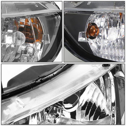 FAROS 06-09 HONDA CIVIC 4-DOOR - 9006 LOW BEAM / 9005 HIGH BEAM - BLACK HOUSING / CLEAR CORNER