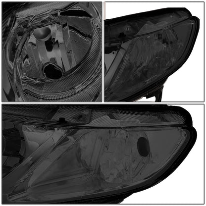 FAROS 06-09 HONDA CIVIC 4-DOOR - 9006 LOW BEAM / 9005 HIGH BEAM - SMOKE HOUSING / CLEAR CORNER