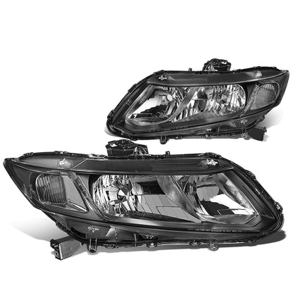 FAROS 12-15 HONDA CIVIC - 9006 LOW BEAM / 9005 HIGH BEAM - BLACK HOUSING / CLEAR CORNER