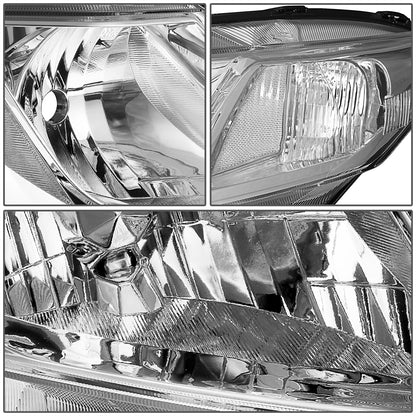 FAROS 12-15 HONDA CIVIC - 9006 LOW BEAM / 9005 HIGH BEAM - CHROME HOUSING / CLEAR CORNER