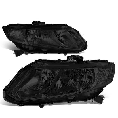 FAROS 12-15 HONDA CIVIC - 9006 LOW BEAM / 9005 HIGH BEAM - SMOKE HOUSING / CLEAR CORNER