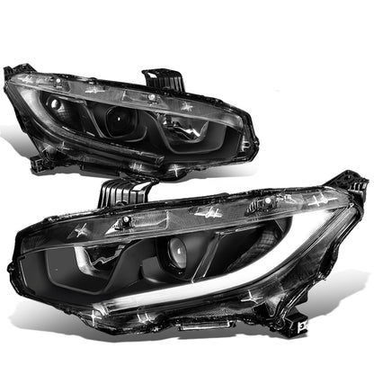 FAROS 16-18 HONDA CIVIC - H11 LOW BEAM / 9005 HIGH BEAM - BLACK HOUSING / CLEAR CORNER